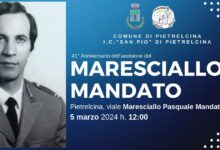 Pietrelcina, la comunità ha commemorato il Maresciallo Pasquale Mandato