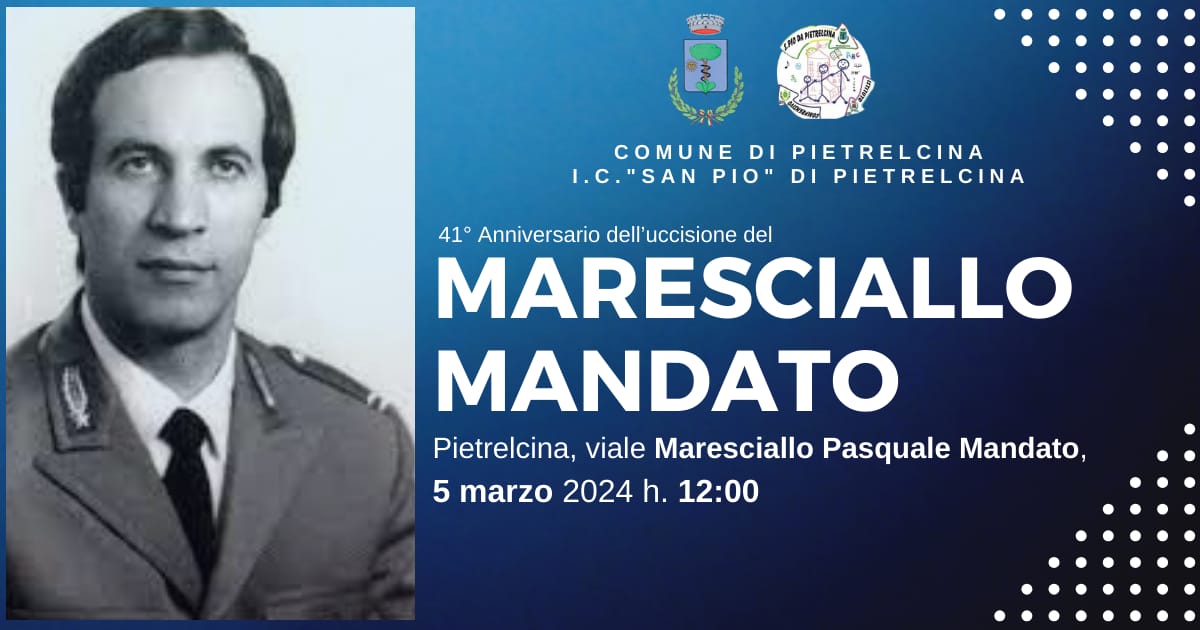 Pietrelcina, la comunità ha commemorato il Maresciallo Pasquale Mandato