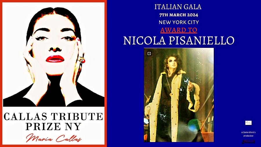 Il Tenore Nicola Pisaniello al “Callas Tribute Prize” di New York
