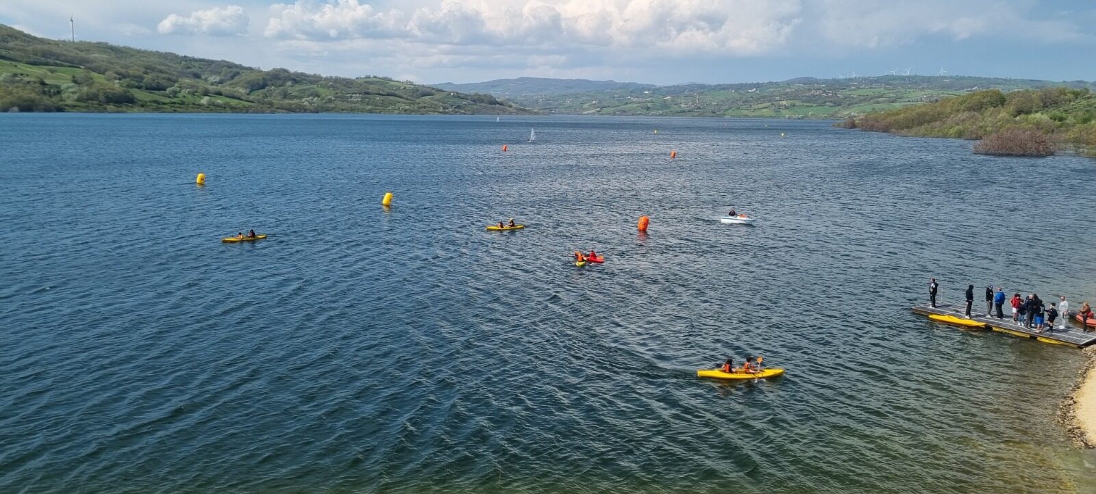 La Diga di Campolattaro capitale dello sport acquatico con la gara interregionale della Canoa Kayak
