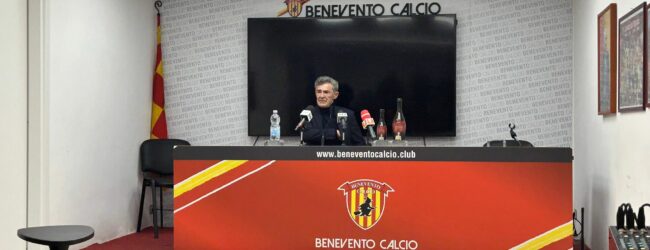 Benevento, Auteri: “Le chiacchiere se le porta il vento. Pensiamo alla nostra crescita di gioco, ci manca un ultimo step”