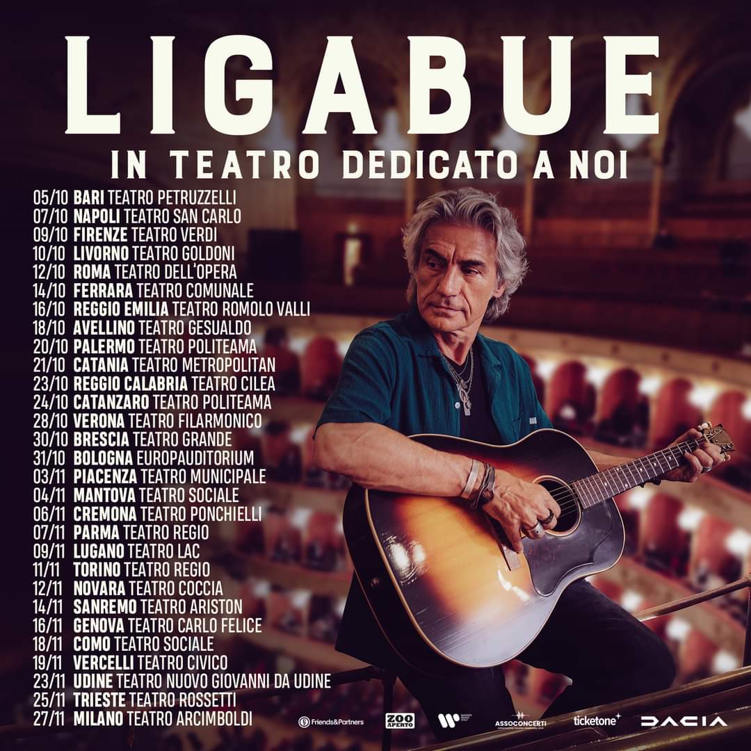 Luciano Ligabue inaugurerà la nuova stagione del “Carlo Gesualdo” di Avellino