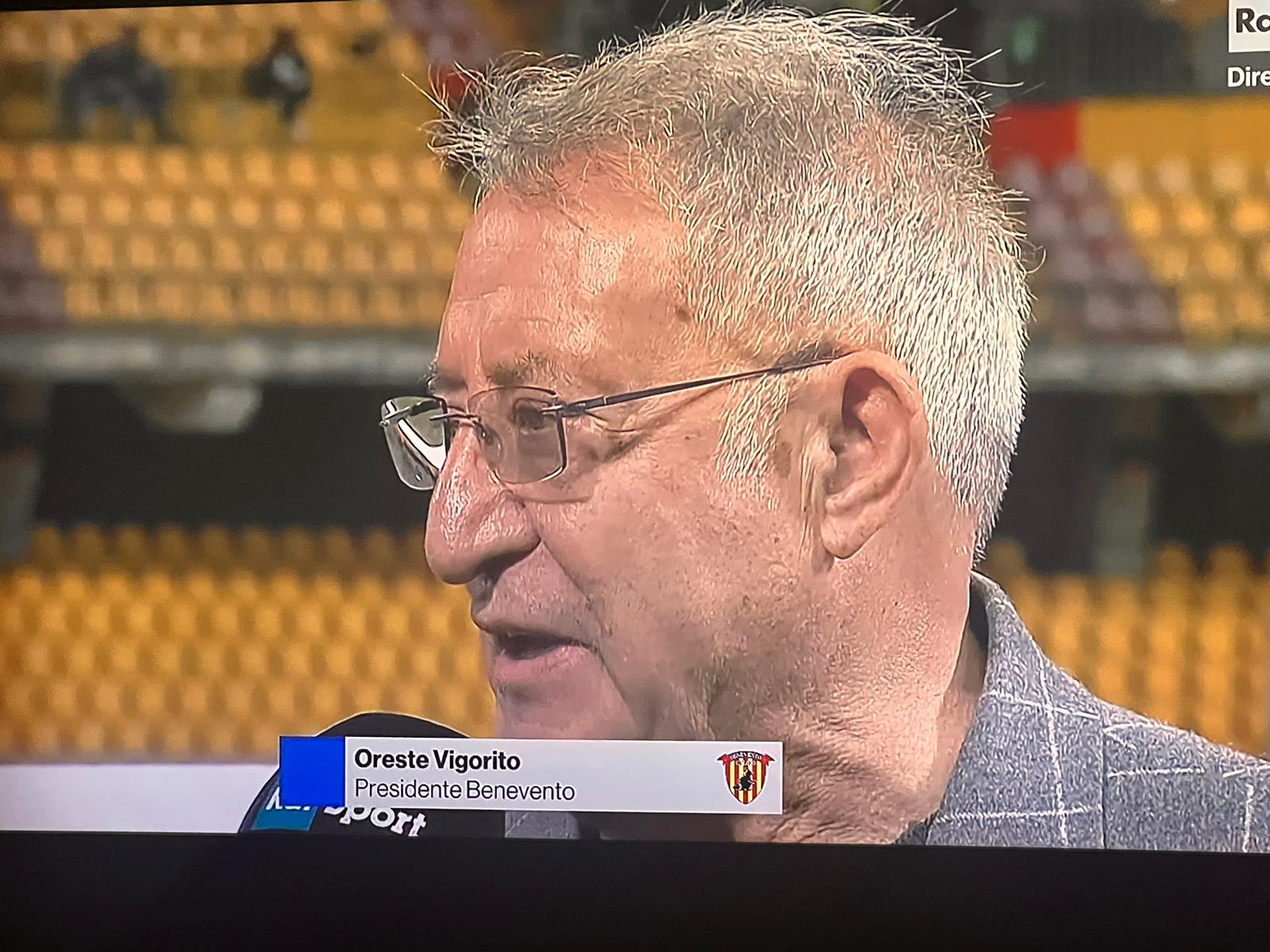 Vigorito ai microfoni di Raisport: “Siamo stati bravi a riprenderci, ora inizia un nuovo campionato. Complimenti alla Juve Stabia”