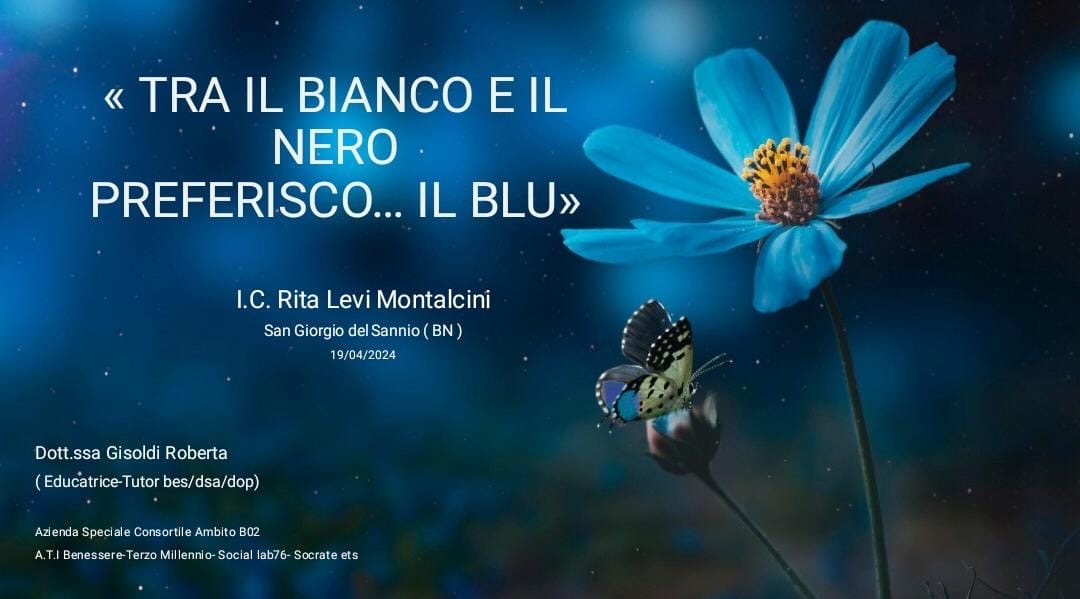 Tra il bianco e il nero preferisco…il blu: campagna di sensibilizzazione sull’autismo al Montalcini di San Giorgio del Sannio