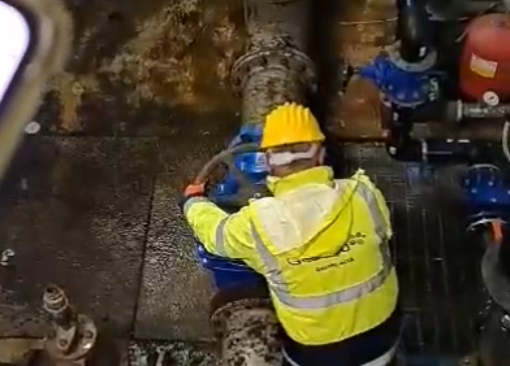 Sospensione idrica a Benevento, terminati nella notte i lavori di riparazione della condotta del Biferno