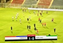 Taranto-Avellino 1-0, sconfitta in trasferta per i lupi