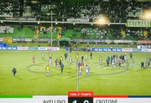Avellino-Crotone 1-0 con un goal di Patierno. L’Avellino è al secondo posto