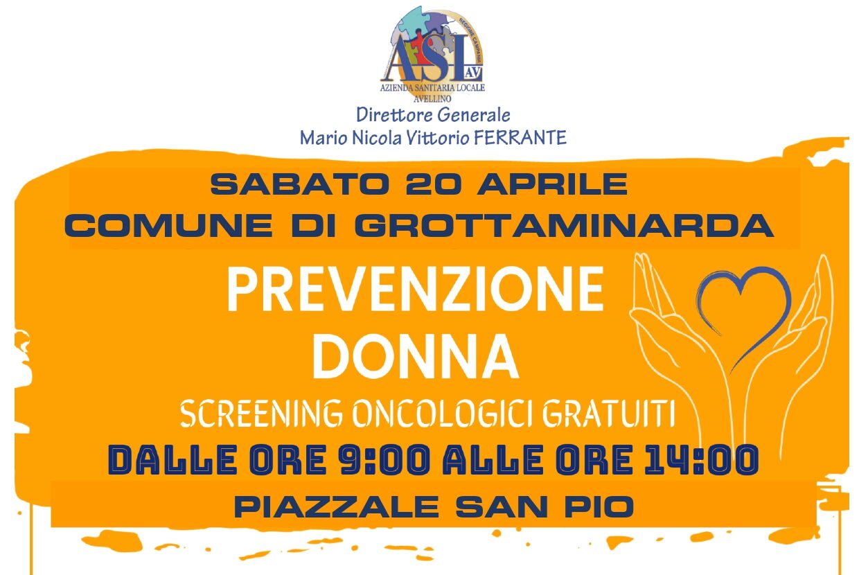 Screening oncologici, i camper dell’Asl sabato a Grottaminarda e domenica a Carife