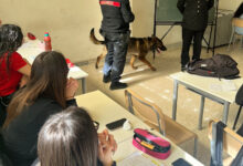 Lacedonia| “Neo” il cane antidroga protagonista di una giornata con gli studenti dell’Istituto “De Sanctis”