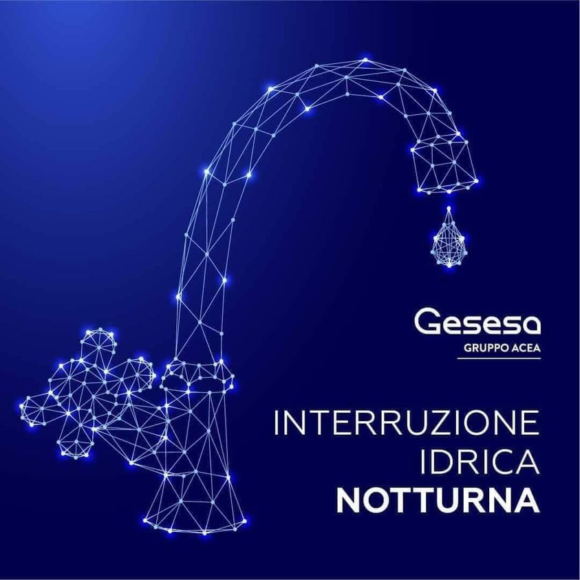 Gesesa: a Morcone interruzione idrica notturna da mezzanotte alle sei causa guasto conduttura