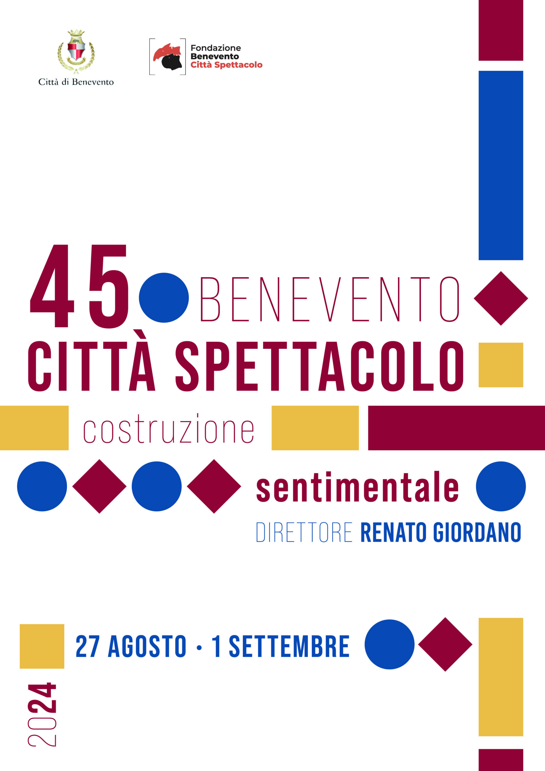 Benevento Città Spettacolo: appuntamento dal 27 agosto all’1 settembre. Il tema: “Costruzione sentimentale”