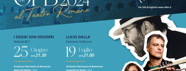 L’OFB presenta il cartellone estivo: 4 appuntamenti al Teatro Romano di Benevento da Giugno a Settembre