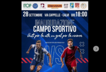 Sabato l’inaugurazione del nuovo campo sportivo a Calvi: partita di beneficenza con la Nazionale Attori e Magistrati
