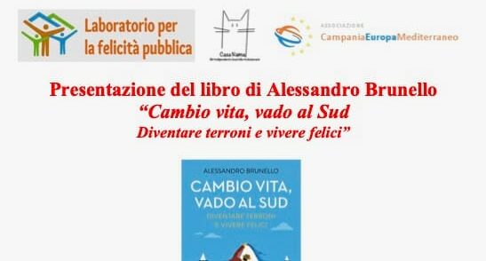 “Cambio vita, vado al Sud”. A San Giorgio del Sannio presentazione del libro di Alessandro Brunello