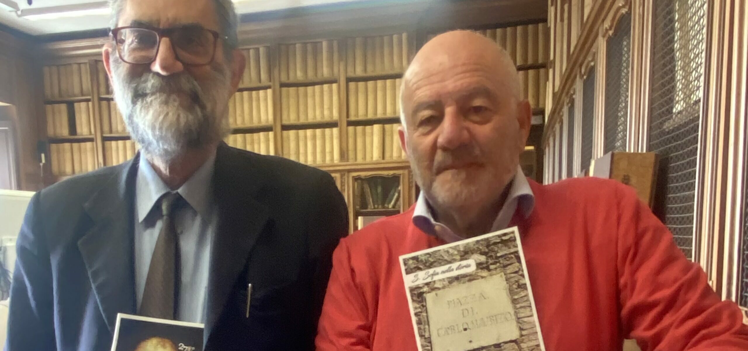 Luigi Razzano incontra a Roma il vice-direttore del Museo del Risorgimento italiano Marco Pizzo