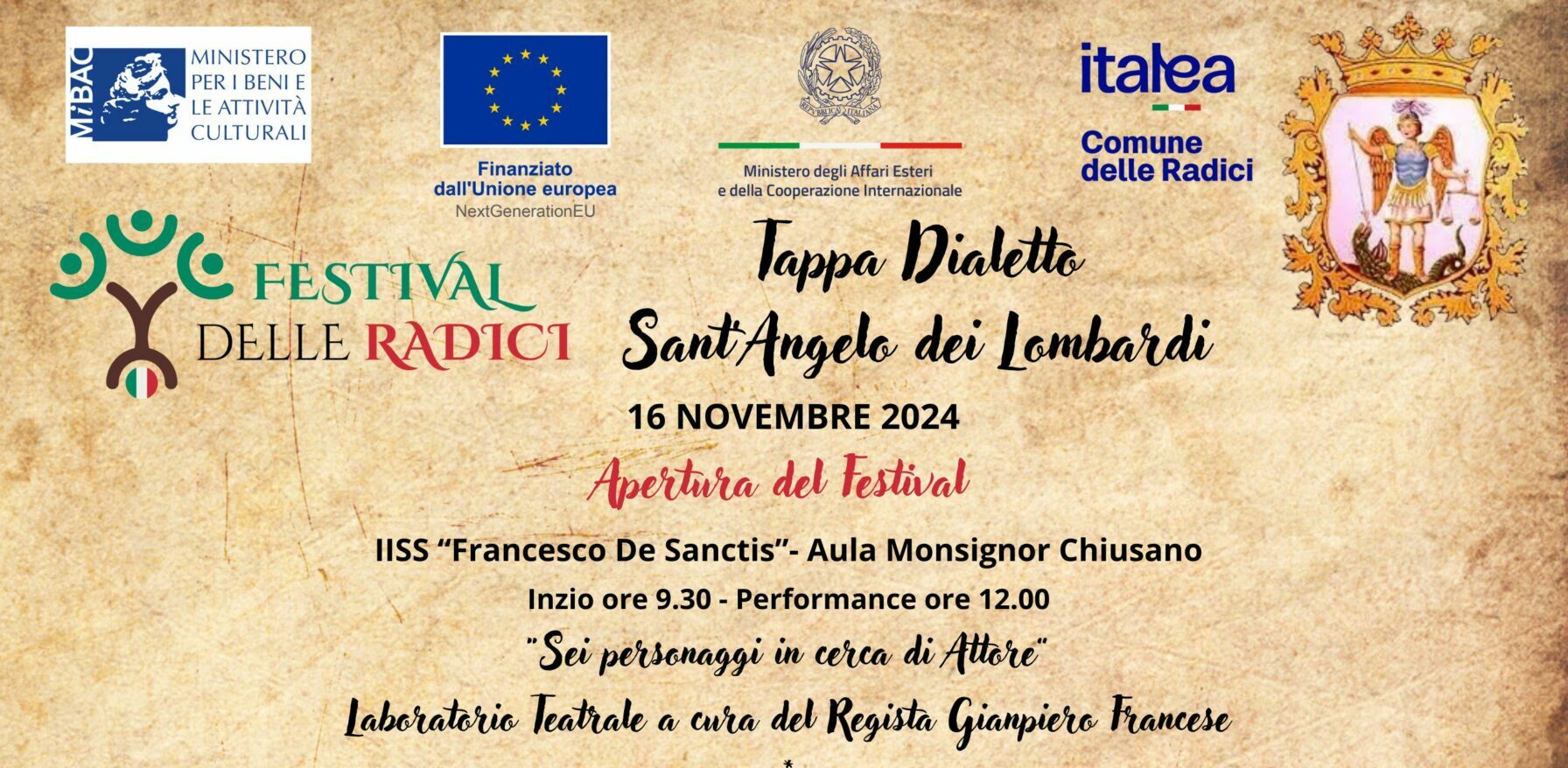 Il Festival delle Radici arriva a Sant’Angelo dei Lombardi con laboratori e progetti di sviluppo economico sostenibile