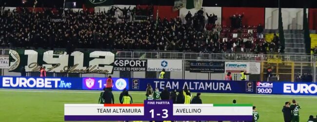 Team Altamura -Avellino: 1-3. Vittoria dei lupi allo Stadio D’Angelo