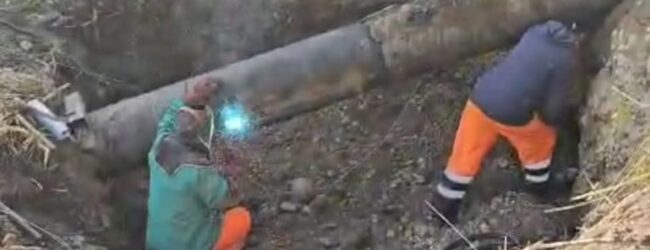 Guasto alla condotta idrica: undici comuni sanniti senza acqua, lavori in corso per il ripristino