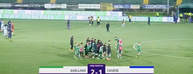Al Partenio Lombardi l’Avellino torna a vincere: 2-1 contro la Cavese