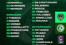 Latina-Avellino: i convocati di mister Biancolino