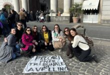 Precari dell’Ufficio per il Processo di Avellino a Napoli per lo sciopero nazionale