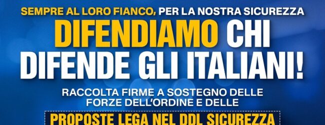 Lega: Gazebo per le forze dell’ordine anche nel Sannio. Sabato il Coordinatore regionale Zinzi a Sant’Agata de’ Goti