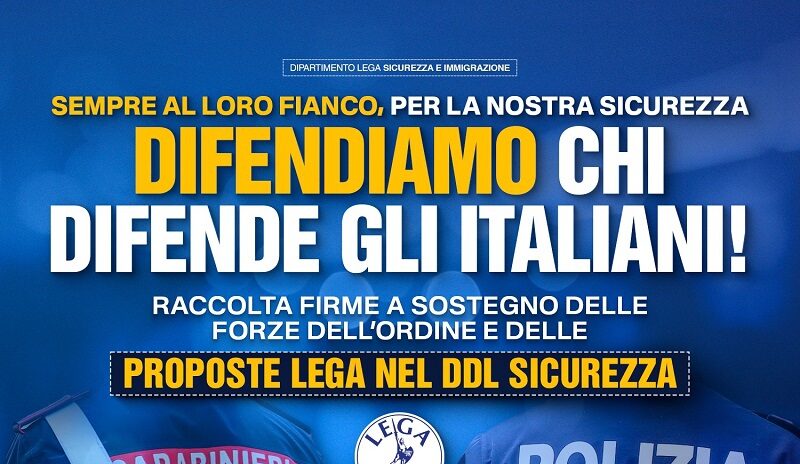 Lega: Gazebo per le forze dell’ordine anche nel Sannio. Sabato il Coordinatore regionale Zinzi a Sant’Agata de’ Goti