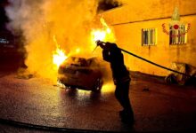 Incendio auto alla periferia di Avellino: intervengono i Vigili del Fuoco