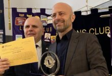 Luca Abete ha ricevuto il premio “Eccellenze del Territorio” dai Lions International
