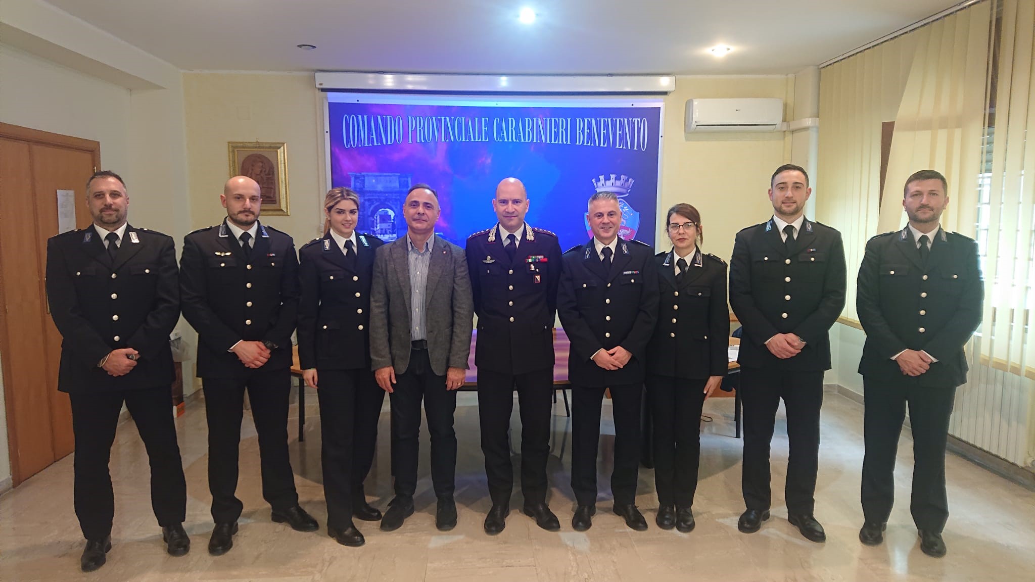 Formazione e coordinamento: gli Allievi Vice Ispettori della Polizia Penitenziaria in visita al Comando Provinciale dei Carabinieri di Benevento