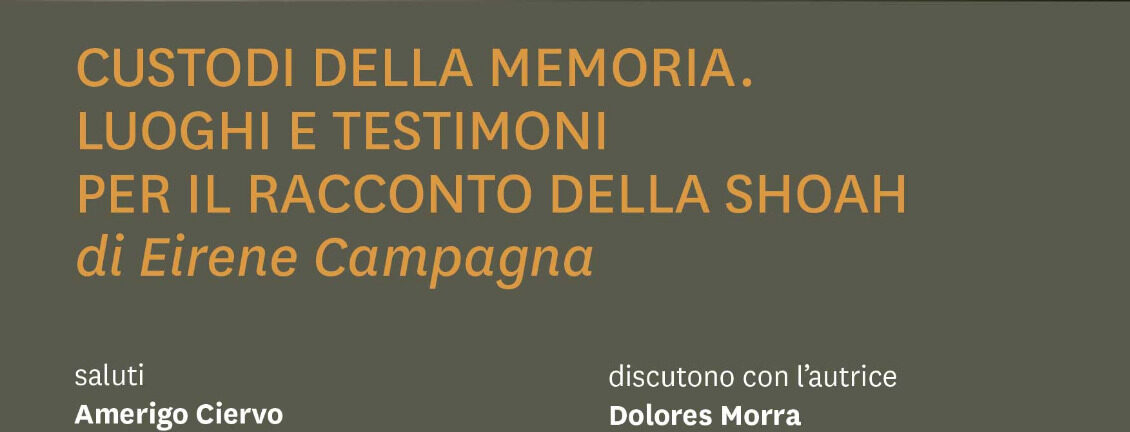 Giorno della Memoria: l’Anpi del Sannio presenta il libro “Custodi della Memoria” della studiosa Eirene Campagna