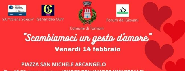 “Scambiamoci un gesto d’amore”, l’evento che si terrà a Torrioni il 14 febbraio