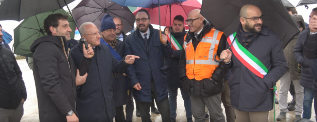 De Luca a Toppa Infuocata. “liberi dalle ecoballe, è opera della mia amministrazione”