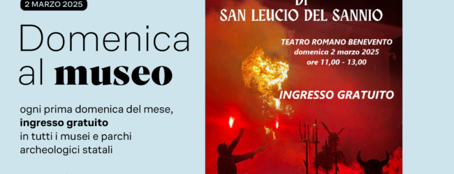 Domenica al Museo, al Teatro Romano la ”Mascarata Sanleuciana”