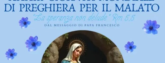 La comunità Parrocchiale di Pietrastornina celebrerà la XXXIII Giornata di Preghiera per il malato
