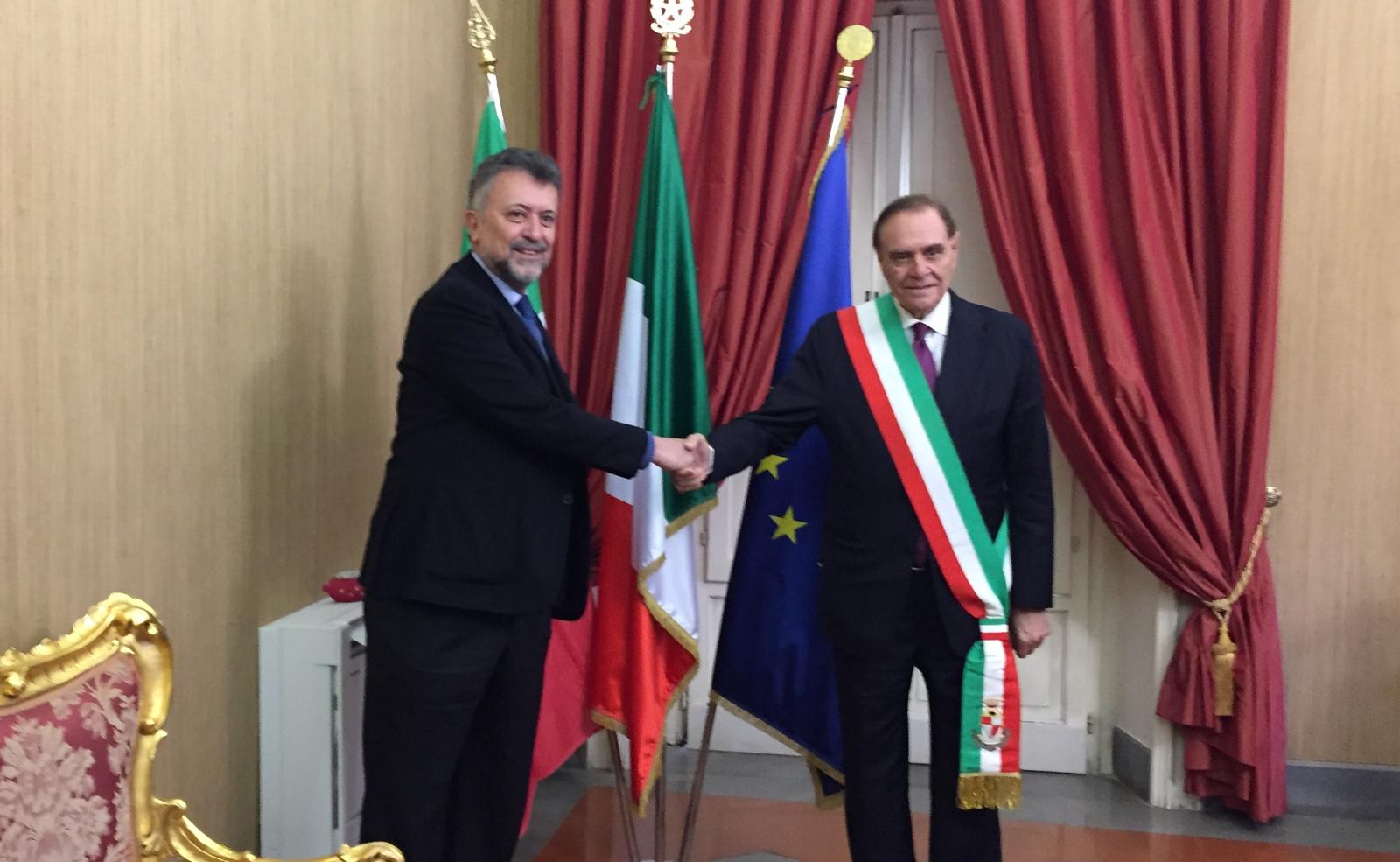 Il sindaco Mastella riceve a Palazzo Mosti l’Ambasciatore del Messico in Italia, Carlos Garcia De Alba