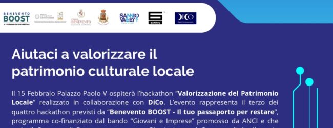 ”Valorizzazione del Patrimonio Culturale del Sannio”: a Palazzo Paolo V Hackathon di Benevento Boost