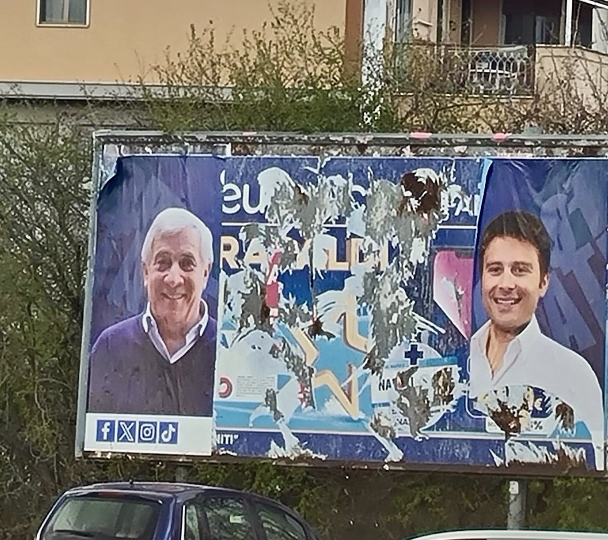 Forza Italia, atto vandalico contro i manifesti di Rubano, Iachetta: “Gesto ignobile. La Digos avvierà verifiche”