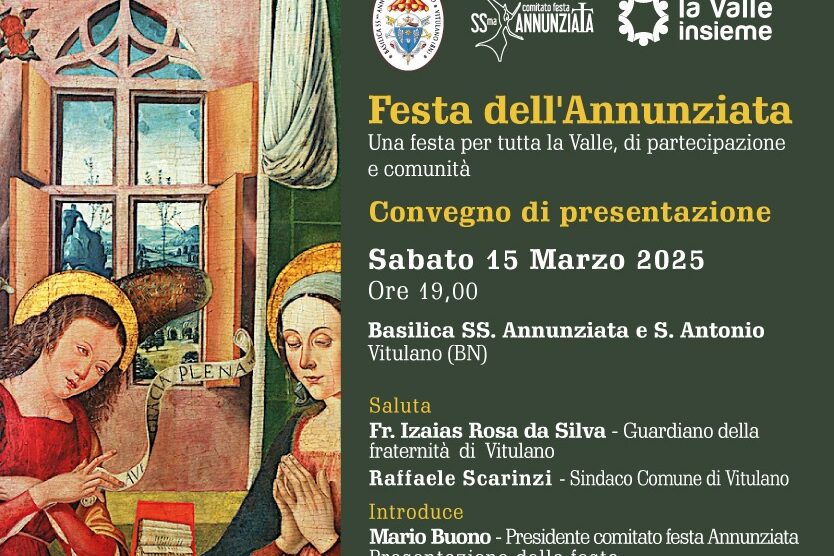 Vitulano: si presenta la terza edizione della Festa dell’Annunziata con un convegno il 15 Marzo