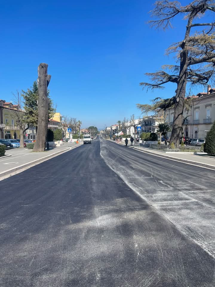 Riaperto il Viale Spinelli a San Giorgio del Sannio
