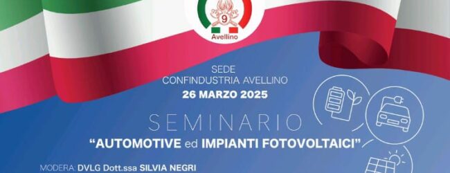 Avellino: Seminario “Automotive e Impianti Fotovoltaici”, focus su rischi e sicurezza