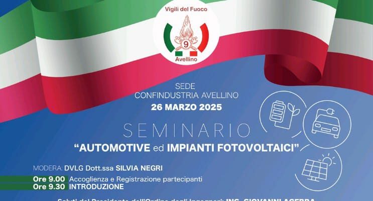 Avellino: Seminario “Automotive e Impianti Fotovoltaici”, focus su rischi e sicurezza