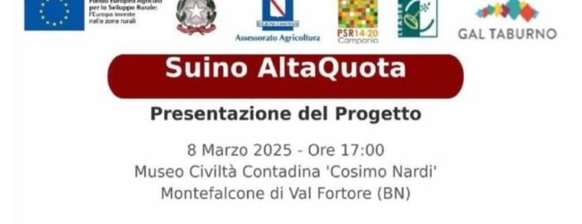 Per la salsiccia di Montefalcone di Val Fortore il progetto “Suino AltaQuota” sarà presentato sabato 8 marzo nel museo della civiltà contadina