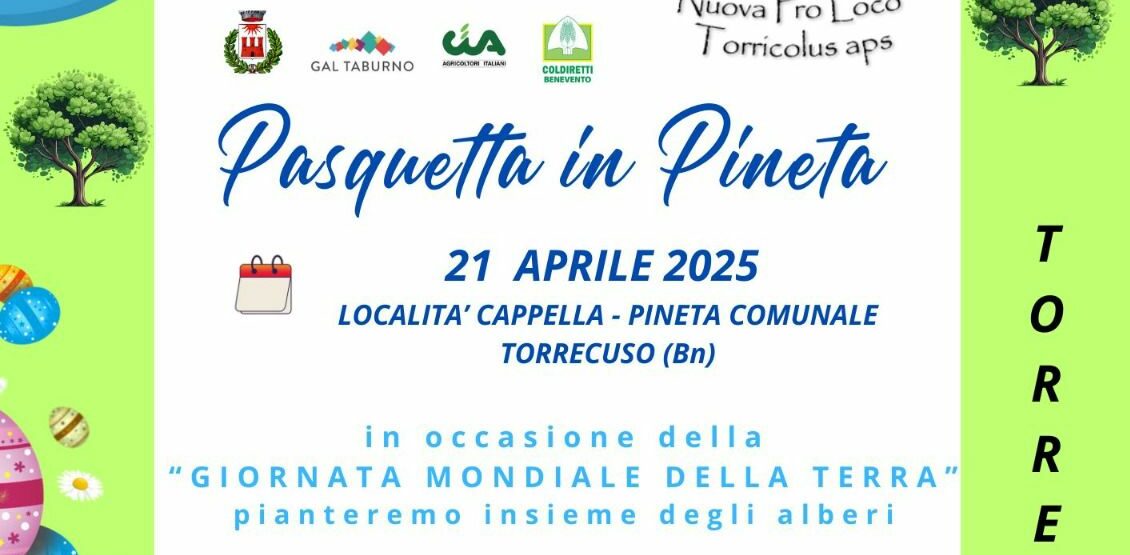 La Nuova Pro Loco Torricolus Aps organizza la Pasquetta nella Pineta Comunale