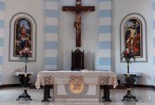 Due nuovi dipinti arricchiscono l’abside della chiesa parrocchiale a Torrette di Mercogliano