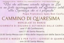 La Parrocchia Maria Santissima Annunziata di Pietrastornina, nell’anno della speranza, vivrà il Cammino di Quaresima