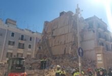 Crollo fabbricato a Bari: l’unità USAR di Benevento nel recupero della donna dispersa