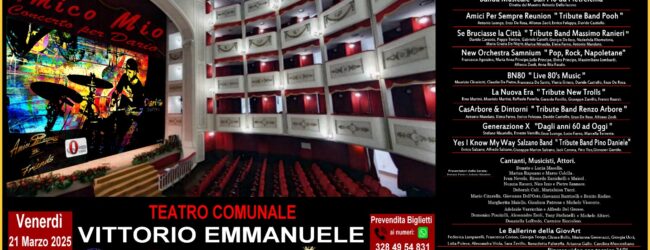 Serata in memoria di Dario Dell’Oste: musica e amicizia al Teatro Vittorio Emanuele
