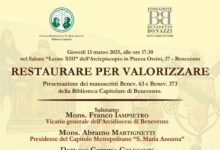 Giovedi 13 Marzo ”Restaurare per valorizzare. Presentazione dei manoscritti Benev. 63 e Benev. 373 della Biblioteca Capitolare di Benevento”