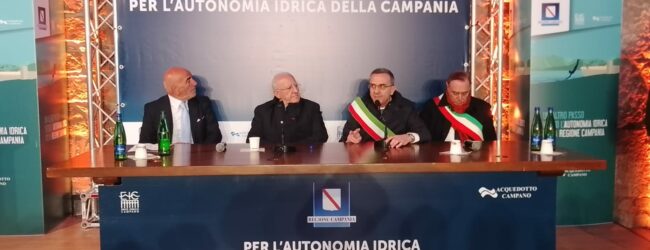 De Luca a S. Salvatore T. : “l’acqua dei pozzi placherà la grande sete di Benevento”